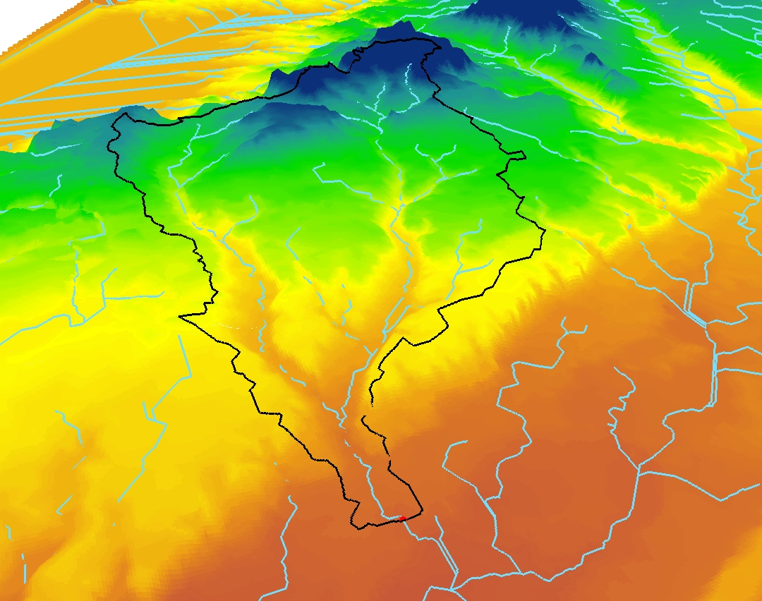 cuenca vertiente GIS